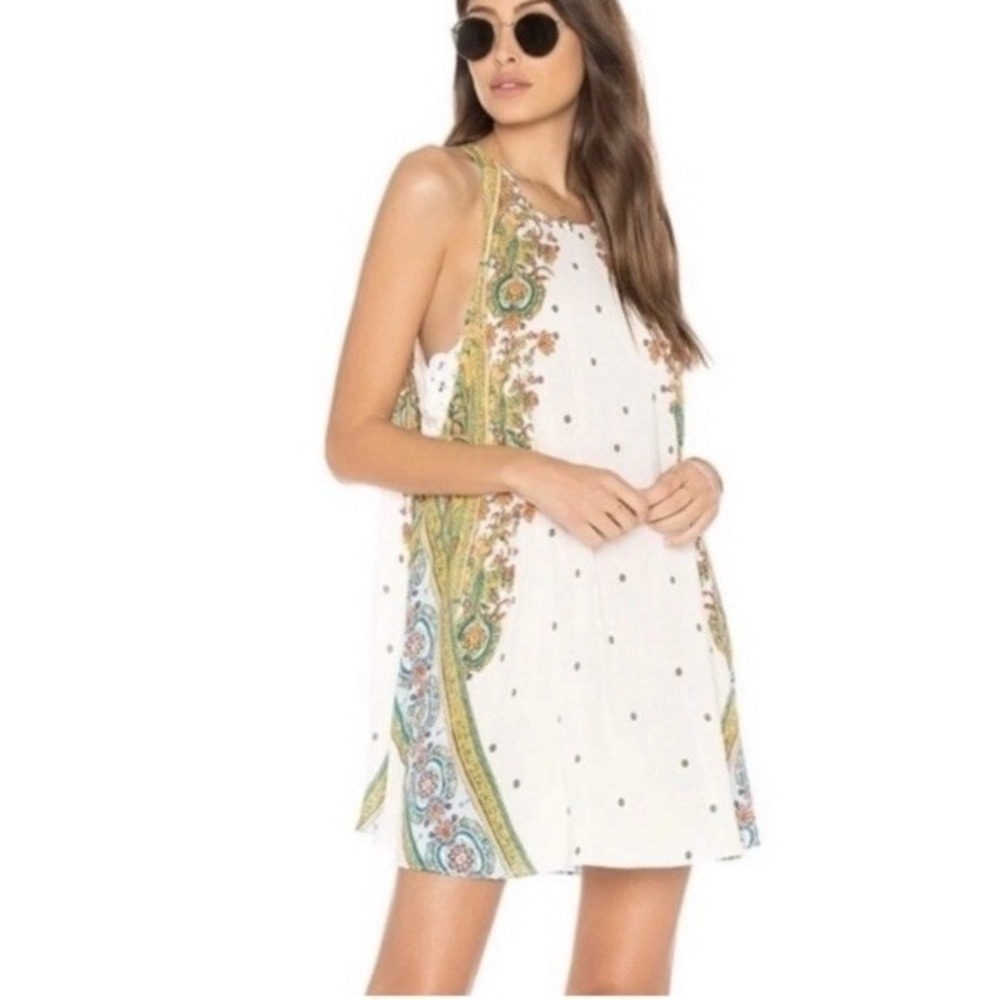 Free People Intimately Free Darjeeling Printed Flowy Slip Dress Size Small